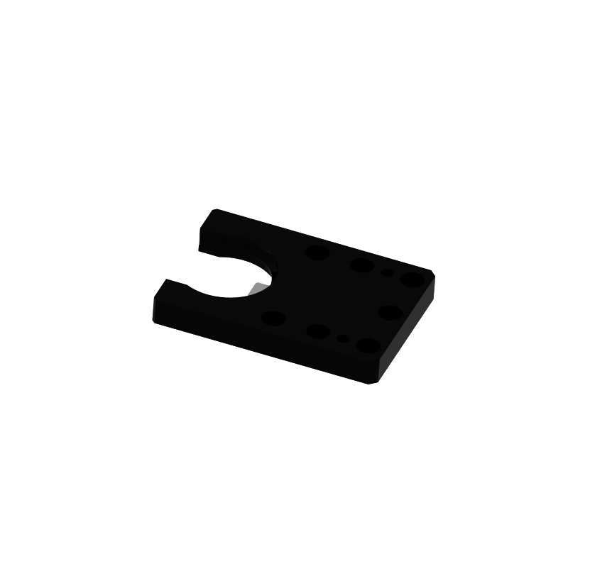 ISO40 Tool Fork for Prussiani - Black with Reinforcement Plate